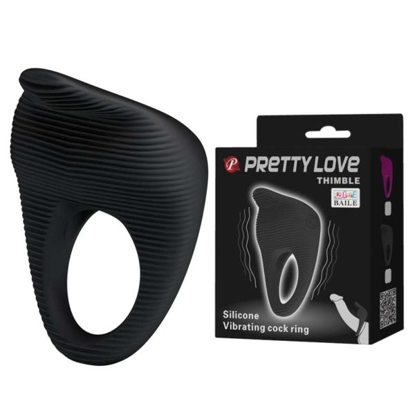 Эрекционное виброкольцо Vibrating Ring со стимулятором клитора BI-210142