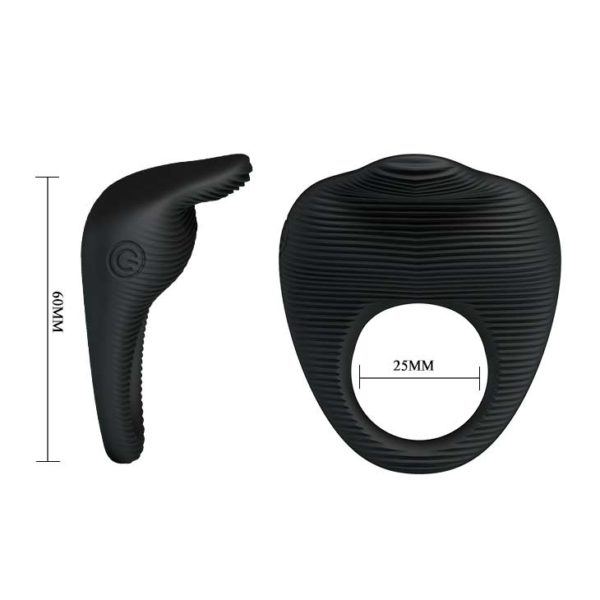 Эрекционное виброкольцо Vibrating Ring со стимулятором клитора BI-210142 — изображение 6