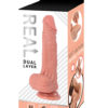 Реалистичный фаллоимитатор REAL Dual Layer, dual silicone, 15х3,8 см.