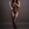 Кэтсьют (боди-комбинезон) Lace and Fishnet Bodystocking, DES011BLKOS