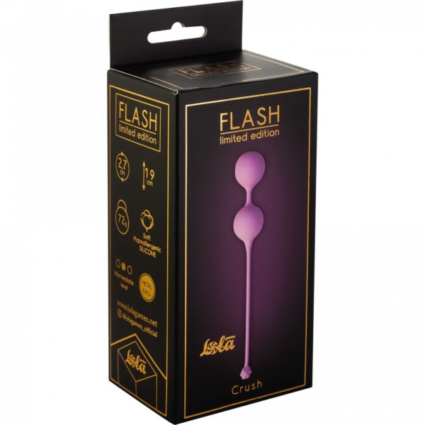 Розовые вагинальные шарики «Flash Crush»