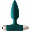 Классическая гладкая анальная пробка с вибрацией Spice It Up «New Edition Glory Dark Green»