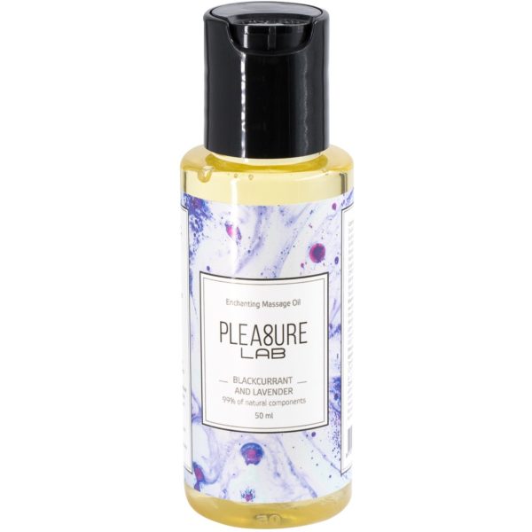 Массажное масло «Enchanting massage oil blackcurrant and lavander», Pleasure Lab — изображение 2
