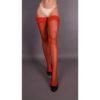 Чулки в мелкую сетку Rosa roja S/L красные, AME304RED