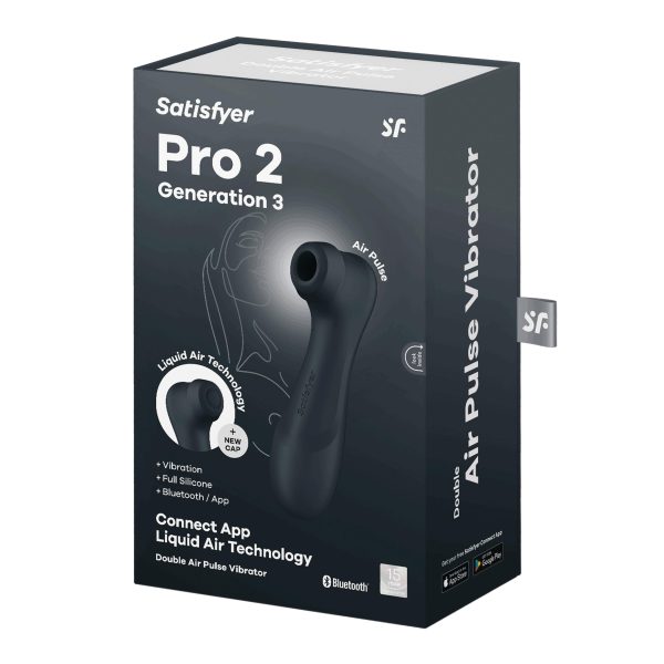 Bluetooth/App клиторальный стимулятор Pro 2 Generation 3 with Liquid Air (dark grey)